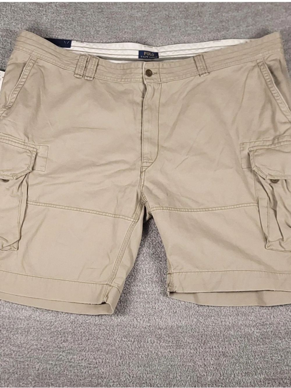 Polo Ralph Lauren Gellar Fatigue Chino Cotton Cargo Shorts $79-89 NWT Beige 52B